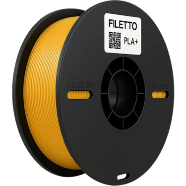 Filetto PLA+ 3D Filament – 1.75mm – 1KG – AMS Uyumlu - GOLD