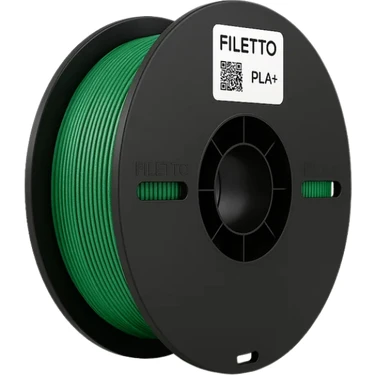 Filetto PLA+ 3D Filament – 1.75mm – 1KG – AMS Uyumlu - YEŞİL