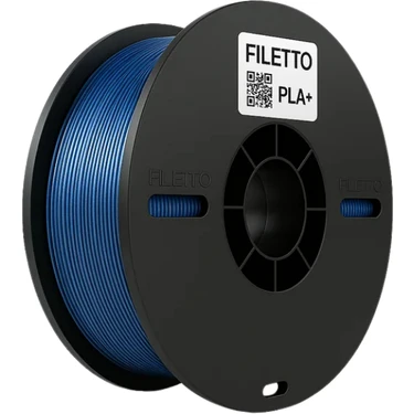 Filetto PLA+ 3D Filament – 1.75mm – 1KG – AMS Uyumlu - METALİK MAVİ
