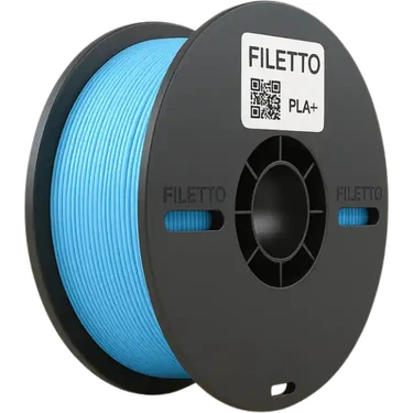 Filetto PLA+ 3D Filament – 1.75mm – 1KG – AMS Uyumlu - AÇIK MAVİ