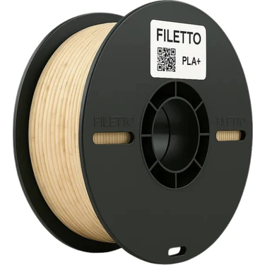 Filetto PLA+ 3D Filament – 1.75mm – 1KG – AMS Uyumlu - MERMER DESENLİ BEJ