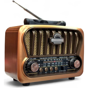 Güneş Panelli Nostalji Radyo,eskitme Görünüm Trend Nostaljik