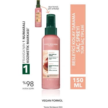 Yves Rocher Kolay Saç Tarama Spreyi - Tüm Saçlar/ Douceur -Vegan