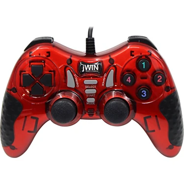 Jwin USB-1245 Dual Shock Kırmızı Gamepad Kırmızı Fiyatı
