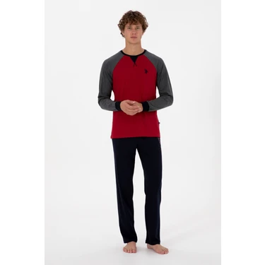 U.s. Polo Assn. Erkek Bordo Pijama Takım