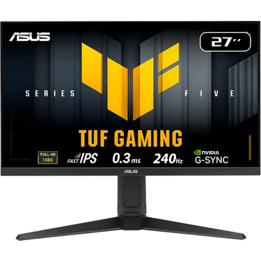 Asus Tuf Gamıng VG279QML5A 27 Fast IPS 1920X1080 0.3ms 240Hz 240Hz Dp HDMI Hoparlör Vesa 3yıl Elmb