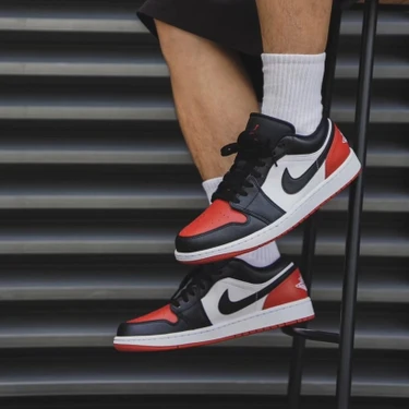 Nike Air Jordan 1 Low Bred Toe-Sportxoutlet Fiyatı