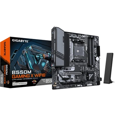 Gigabyte Gıgabyte B550M Gamıng x Wıfı6 3200MHZ (Oc) Ddr4 M.2 Am4 Matx
