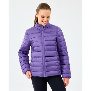 Skechers W Essential Outerwear Padded Jacket Kadın Mor Mont