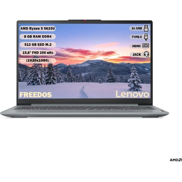 Lenovo Ideapad Slim 3 Amd Ryzen 5-5625U 8gb 512GB SSD 15.6 Fiyatı Lenovo Ideapad Slim 3 Amd Ryzen 5-5625U 8gb 512GB SSD 15.6 Fiyatı