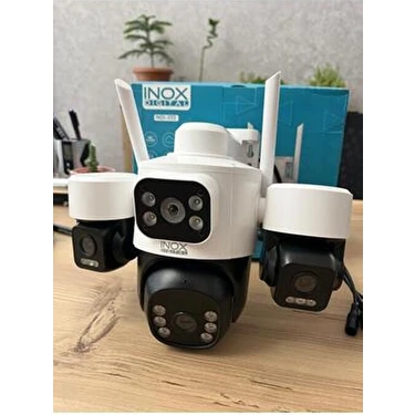 Inox INOX-X113 Wifi Güvenlik Kamerası 3 Lensli 3 MP Hareket Algılama
