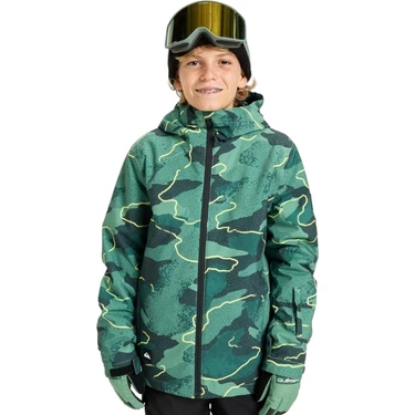 QUIKSILVER MISSION PRINTED YOUTH JK 新品 Quiksilver Mission Printed Youth Jk Erkek Çocuk Yeşil Fiyatı