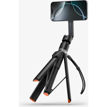 Spigen Kablosuz Bluetooth Selfie Çubuğu MagSafe ile Uyumlu Uzaktan Kumandalı Tripod / 1.6 Metre