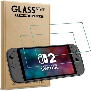 Nintendo Switch 2 Temperli Cam Ekran Koruyucu 2li Paket (Nintendo Switch