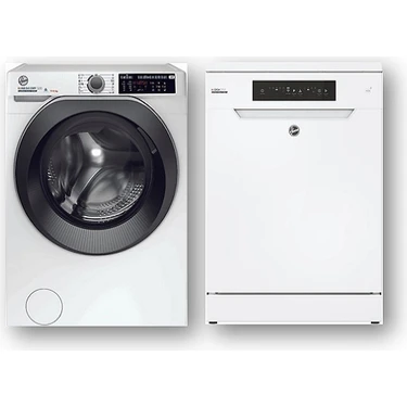 Hoover2'li Beyaz Eşya Seti Bulaşık+Kurutmalı Çamaşır Makinesi 11 kg (Hf 5B2S1PW-17-HDQ