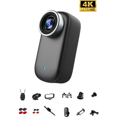 Metontech Mini 4K Ultra Hd Wi-Fi Aksiyon Kamerası | Sd Kart Desteği | IP65 Su Dayanıklı | Geniş Açı