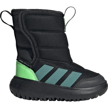 Adidas Bebek Siyah Bot Winterplay I JQ3603 Suya Dayanıklı Erkek Çocuk İçin Konforlu