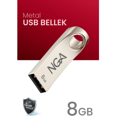 NGA USB Bellek Metal Gövde Güvenli USB Memory - Flash