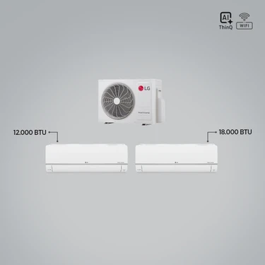 Lg 1+2 Multi Sistem / 12+18 Iç Üniteler = 1 Adet Dış Ünite Al Thinq Wi-Fi