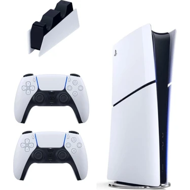 Sony Playstation 5 Slim Digital 825 GB + Şarj Istasyonu + 2. Dualsense Ithalatçı