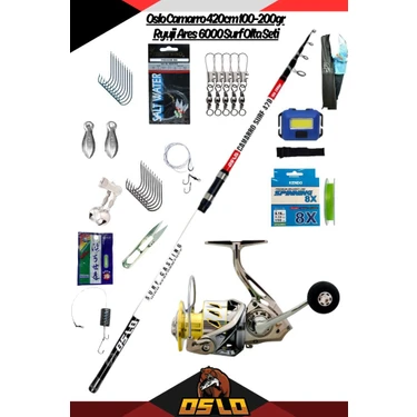 Oslo Camarro 420CM 100-200GR Ryuji Ares 6000 Surf Olta Seti Fiyatı