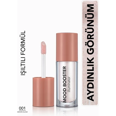 Mood Booster Hafif Yapılı & Kremsi Dokulu Likit Highlighter (001 Moon