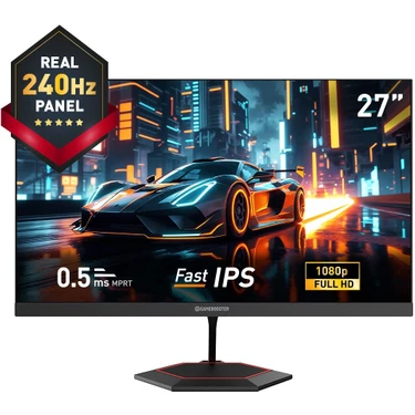 Gamebooster GB-27F240FF 27" 240Hz Fast IPS 0.5ms Mprt Fhd 1xhdmı+1xdp Rgb Flat Gaming