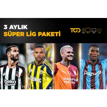 Tod 3 Aylık Süperlig Paketi (Web + Cep + Tablet + Smart