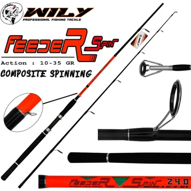 Wily Feeder Model Balıkçı Spin Olta Kamış 240 cm 10 - 35