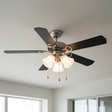 5 Kanatlı Metal Dekoratif Tavan Vantilatörü 60W