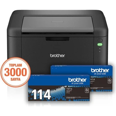 Brother HL-L1232W-2T Mono Lazer Usb/wıfı A4 Yazıcı 2 Tam Dolu