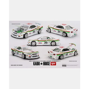 Mini GT Mını Gt 1:64 Nissan Skyline Gt-R R34 Tamiya x Kaido Fiyatı