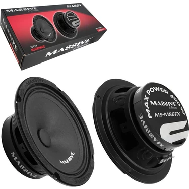真大 Massive Massıve MS-M86FX Oto Midrange 20CM 400 Watt (150 Fiyatı