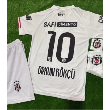 Legent Lady Bêşiktâş,/ 25-26 Yeni Sezon Orkun Kökçü //10 Çocuk Futbol Forması 4'lü Set - Deplasman