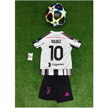Legent Lady Juventus 2026 Kenan Yıldız Yeni Sezon Çocuk Forması 4'lü Set Çorap Bileklik
