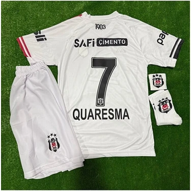 Legent Lady Beşiktâş' 2026 Ricardo Quaresma Yeni Sezon Deplasman Beyaz Çocuk Forması 4'lü