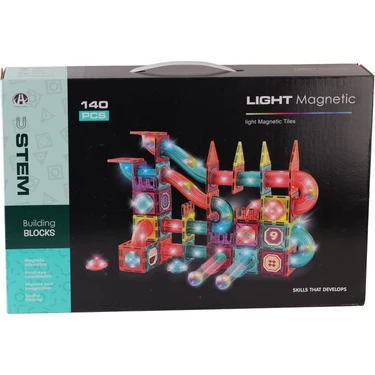 OMZ CH1174 Magnetic Tiles Light Version 140 Parça Kız Erkek Fiyatı