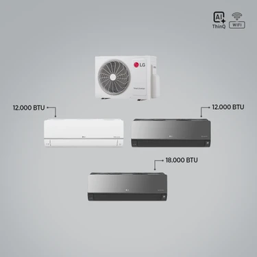Lg 1+3 Multi Sistem / 12+12+18  Iç Üniteler = 1 Adet Dış Ünite Al Thinq Wi-Fi