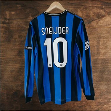 Legent Lady Sneijder 10 Retro Inter/ac Madrid Finali Uzun Kollu