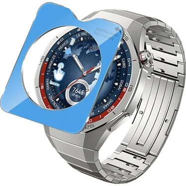 bbtech Huawei Watch Gt6 Gt6 Pro 46MM Uyumlu Kolay Kurulum Aparatlı Temperli Cam Hd Ekran