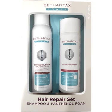Lot De 2 Kits Réparation Capillaire Bethantax Power – Shampooing + Soin – Sans Cruauté