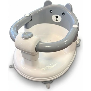 Bm Care Beyaz Önden Açılır Bebek Banyo & Mama Oturağı Güvenli Vantuzlu