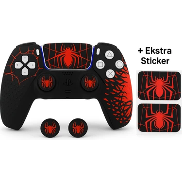 Cosmostech Ps5 Dualsense Joystick Koruyucu Silikon Kılıf + 2 Adet Analog Başlık + 2 Adet Sticker –