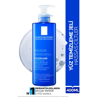 La Roche-Posay Toleriane Hassas Ciltler İçin Temizleyici Yüz Temizleme Jeli 400