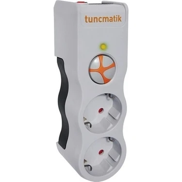 Tuncmatik Tunçmatik 2'li Enerji Koruma Prizi Beyaz 525 Joule Anahtarlı Yangına Dayanıklı