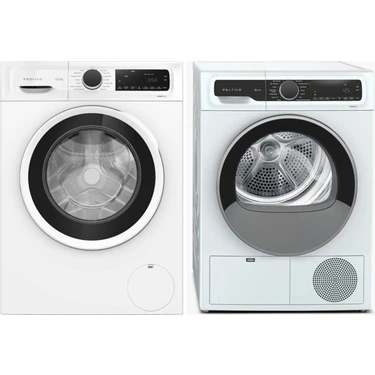 Profilo 2 Li Set 9 kg 1200 Devir Çamaşır Makinesi CGA242X3TR + 9 kg Isı Pompalı Kurutma Makinesi