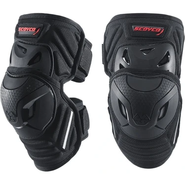 Scoyco K46 Motosiklet Dizliği Siyah Nefes Alan Suya Dayanıklı Likralı Kumaş ile Standart