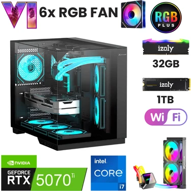 İzoly Elite X2 I7 14700F 32GB Ddr5 Ram 1tb M.2 SSD RTX5070TI Fiyatı