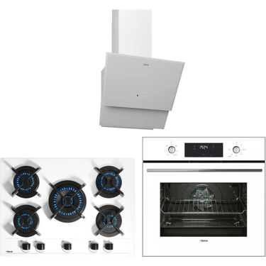Teka Beyaz Ankastre Set (Hak 627 Wh - Gbc 75030 Wh - Tvt 60.1