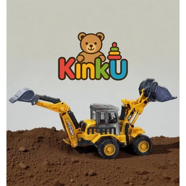 Kinku Oyuncak Buldozer Metal Kepçe Çift Taraflı Iş